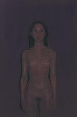 Aris Kalaizis, Nude II, Oil on wood, 23 x 35 in, 2008