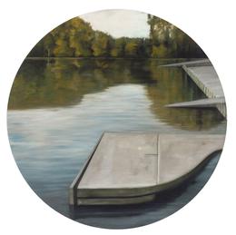 Aris Kalaizis | Olentangy River II | Öl auf Holz | 45 cm | 2005